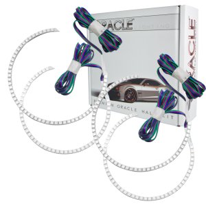 Ford F250 Headlight Halo Kits - ORACLE Lighting - Round Ring Design, ColorSHIFT with Simple Controller - ColorSHIFT - `11-`16